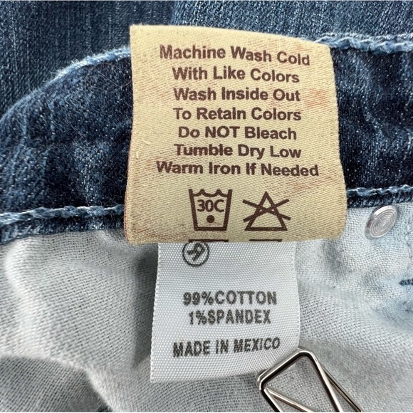 Big Star Remy Low Rise Fit Wide Leg Frayed Hem Denim Jeans Size 27 Women’s - Picture 7 of 7